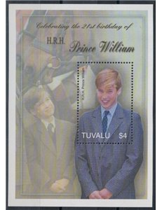 TUVALU 2003 Prince William 1 s/s MNH**