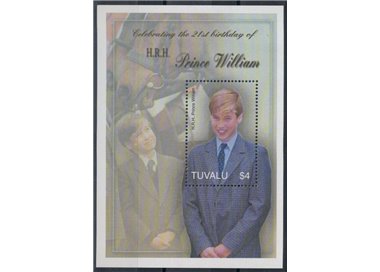 TUVALU 2003 Prince William 1 s/s MNH**