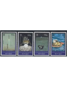 TUVALU 1999 Moonlanding anniversary 4v MNH**