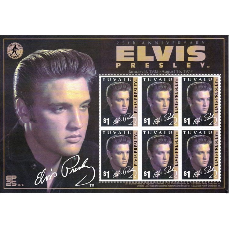 TUVALU 2002 Elvis Presley 6v MNH**