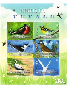 TUVALU 2008 Birds of Tuvalu 6v MNH**