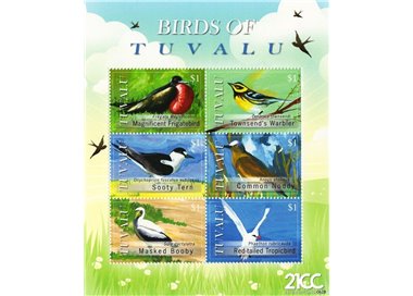 TUVALU 2008 Birds of Tuvalu 6v MNH**