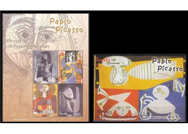 TUVALU 2004 Pablo Picasso 4v + 1 BF MNH**
