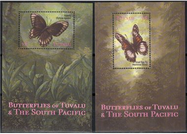 TUVALU 2000 Butterflies 2 s/s MNH**