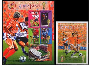 TUVALU 2002 World Cup Football 5v + 1 s/s MNH**