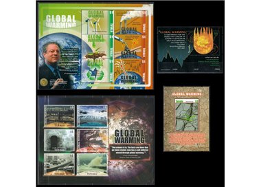 TUVALU 2007 Global warming 12v + 2 BF MNH**