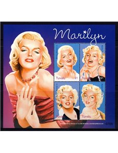 TUVALU 2007 Marilyn Monroe 4v MNH**