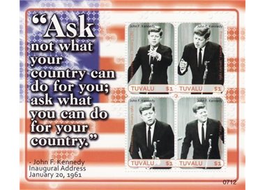 TUVALU 2007 John F. Kennedy 4v MNH**