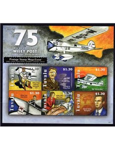 TUVALU 2008 75 Years Wiley 6v MNH**