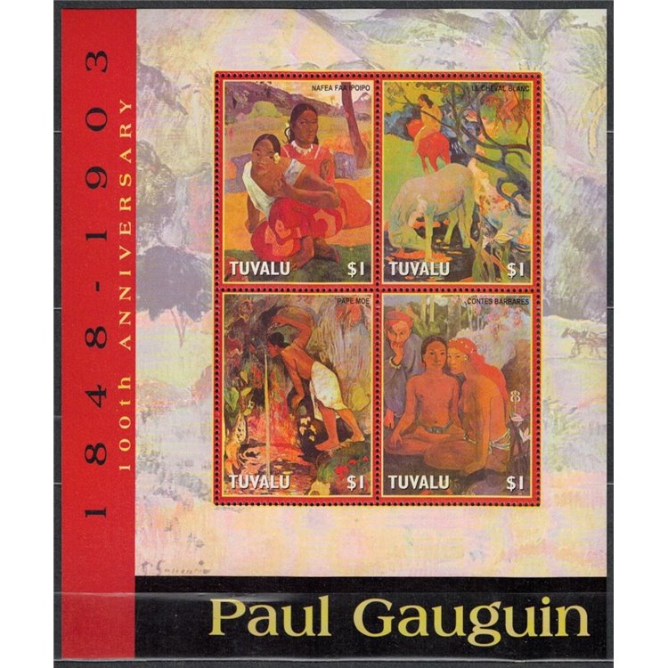 TUVALU 2004 Paul Gauguin 4v MNH**