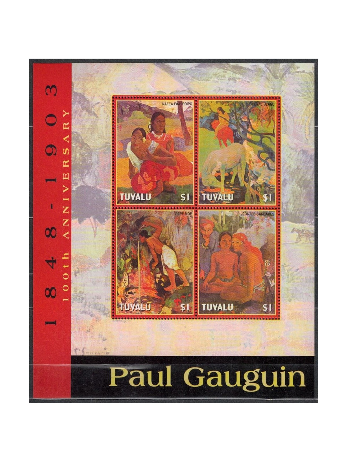TUVALU 2004 Paul Gauguin 4v MNH**