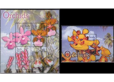 TUVALU 2003 Flowers 4v + 1 s/s MNH**