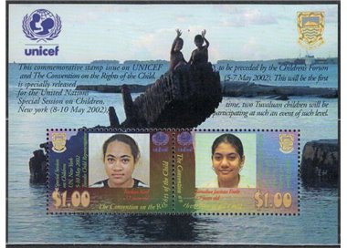 TUVALU 2002 Children rights 1 s/s MNH**