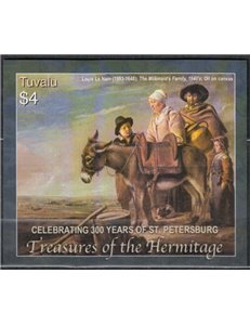 TUVALU 2004 Hermitage 1 s/s MNH**