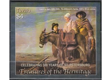 TUVALU 2004 Hermitage 1 BF MNH**