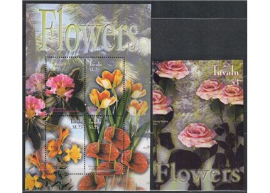 TUVALU 2003 Flore, Flowers 4v + 1 BF MNH**