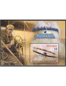TUVALU 2003 Glenn Curtis 1 s/s MNH**