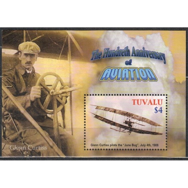 TUVALU 2003 Glenn Curtis 1 BF MNH**