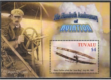 TUVALU 2003 Glenn Curtis 1 BF MNH**
