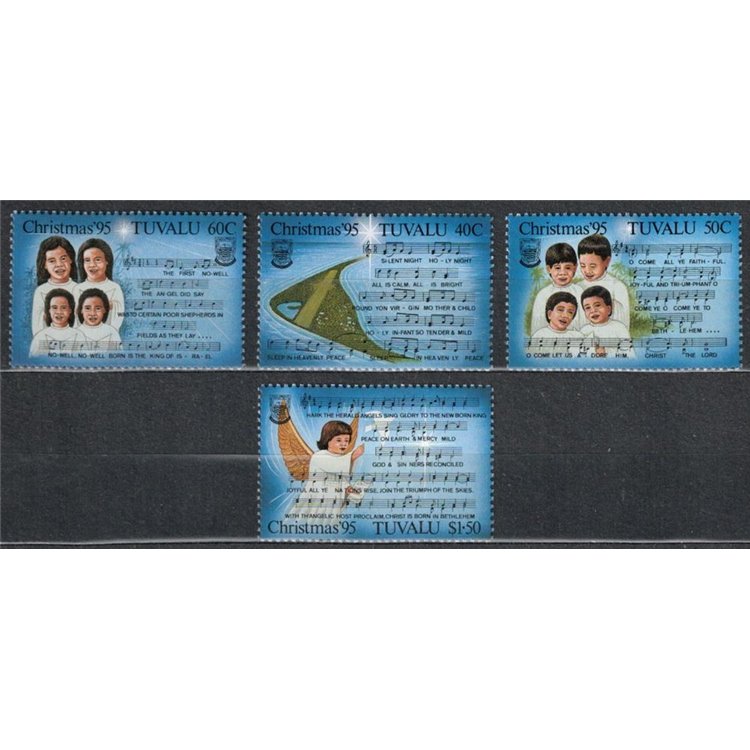 TUVALU 1995 Christmas 4v MNH**