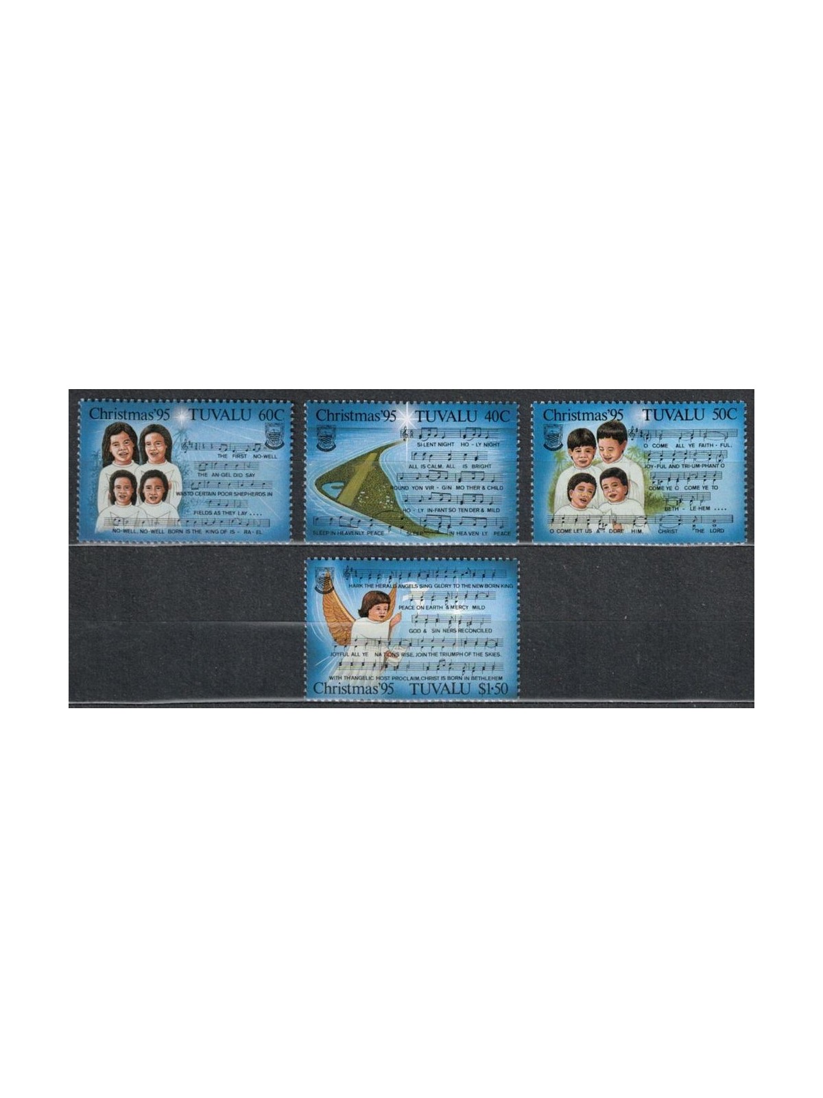 TUVALU 1995 Christmas 4v MNH**