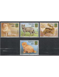TUVALU 1997 Cats 4v MNH**