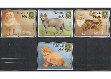 TUVALU 1997 Cats 4v MNH**