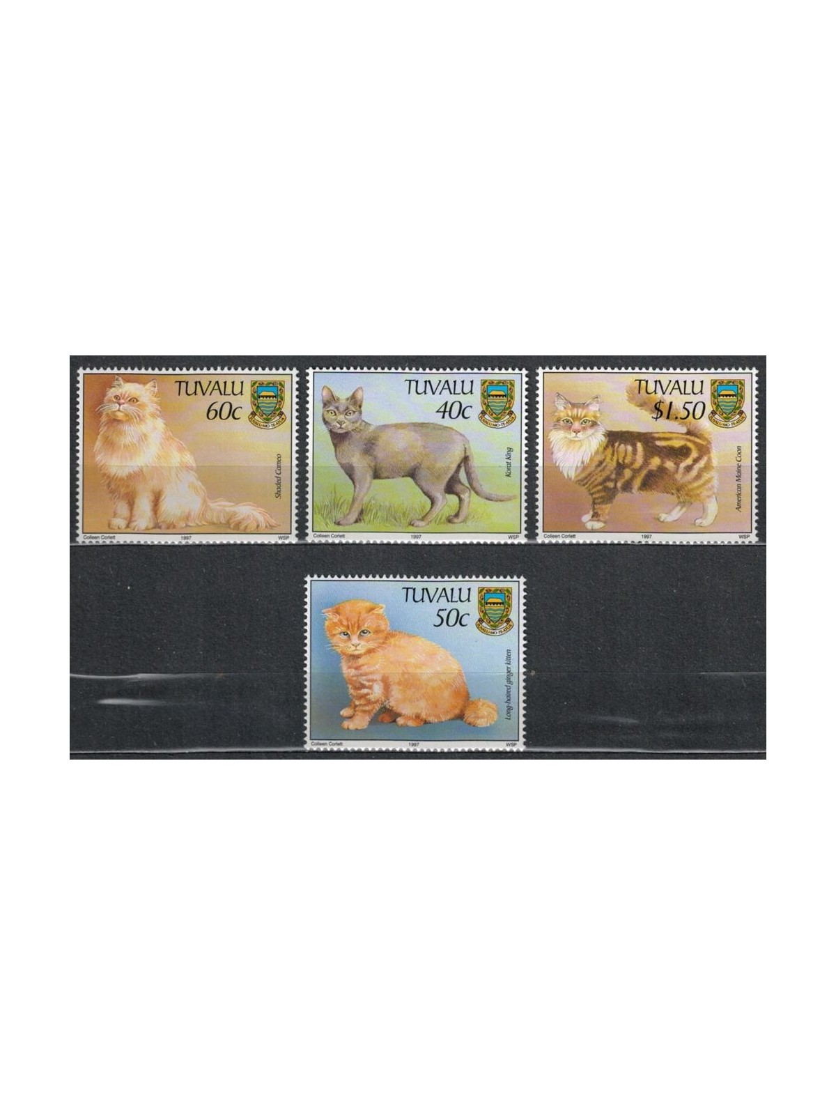 TUVALU 1997 Cats 4v MNH**