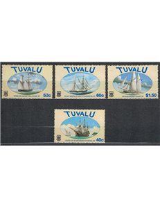 TUVALU 1998 Sailing ships 4v MNH**