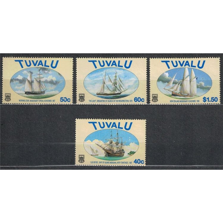 TUVALU 1998 Sailing ships 4v MNH**