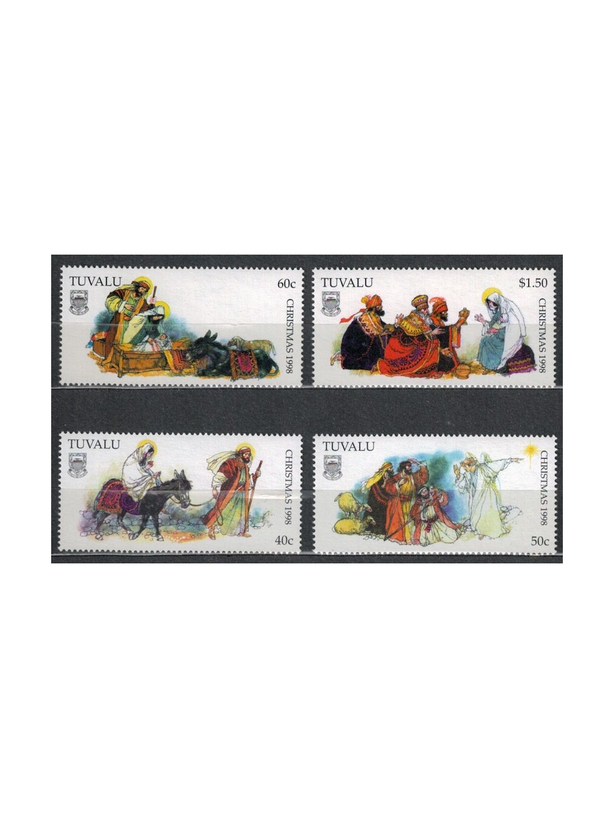 TUVALU 1998 Christmas 4v MNH**