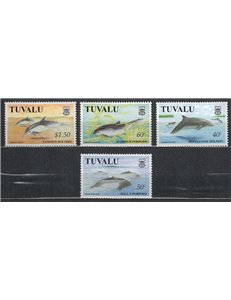 TUVALU 1998 Whales 4v MNH**
