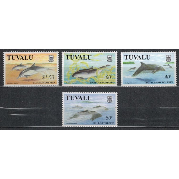 TUVALU 1998 Whales 4v MNH**