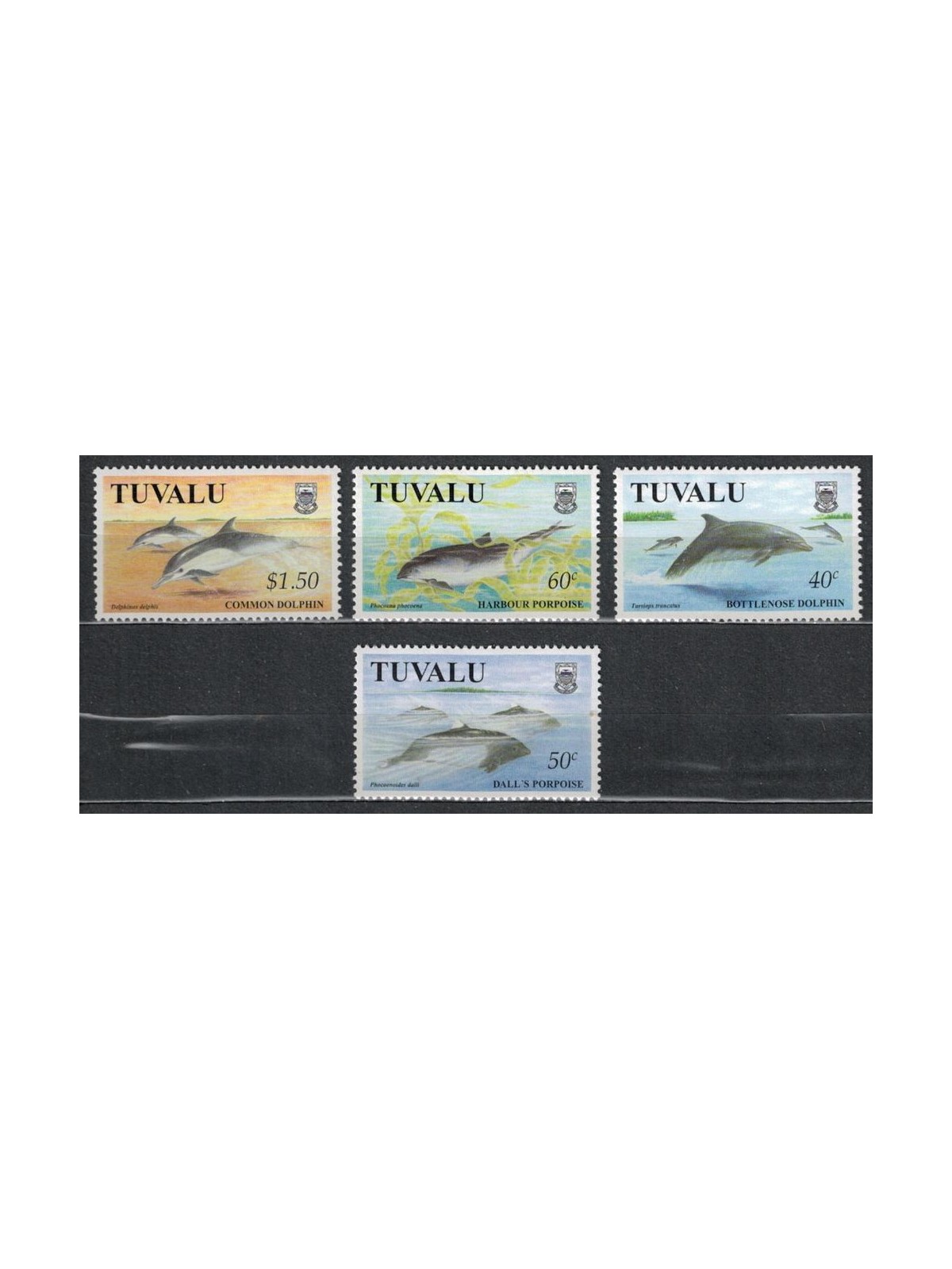 TUVALU 1998 Whales 4v MNH**