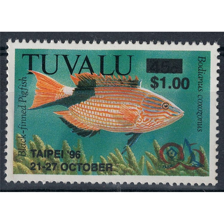 TUVALU 1996 Taipei 96, fish 1v MNH**