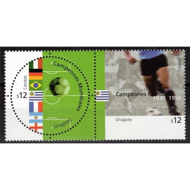 URUGUAY 2002 Football World Cup 2v MNH**