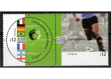 URUGUAY 2002 Campionato del mondo di calcio 2v MNH**