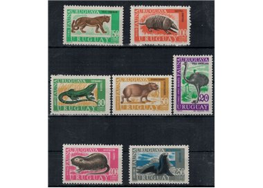 URUGUAY 1970/71 Animals 7 v