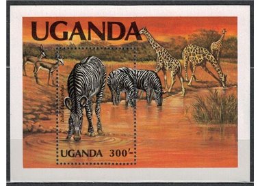 UGANDA 1983 Zebra s/s