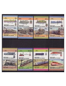 UNION ISLAND 1986 Locomotive, treni 16v MNH**