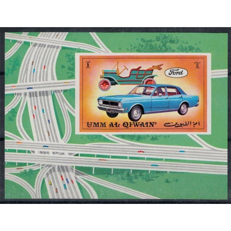 UMM AL QIWAIN 1972 Automobiles - Cars s/s MNH**