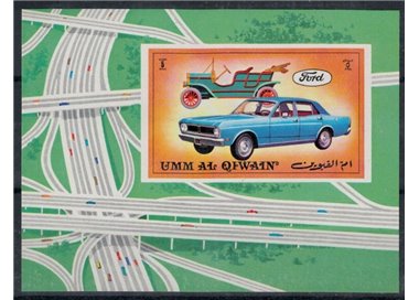 UMM AL QIWAIN 1972 Automobiles - Cars s/s MNH**