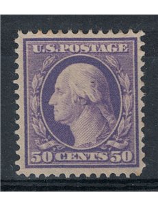 USA 1909 Washington 50c violetto dent. 12 MNH** ©