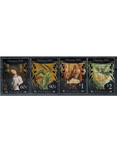 TUVALU 2010 Christmas, paintings 4v MNH**