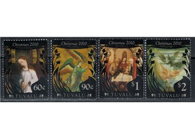 TUVALU 2010 Christmas, paintings 4v MNH**