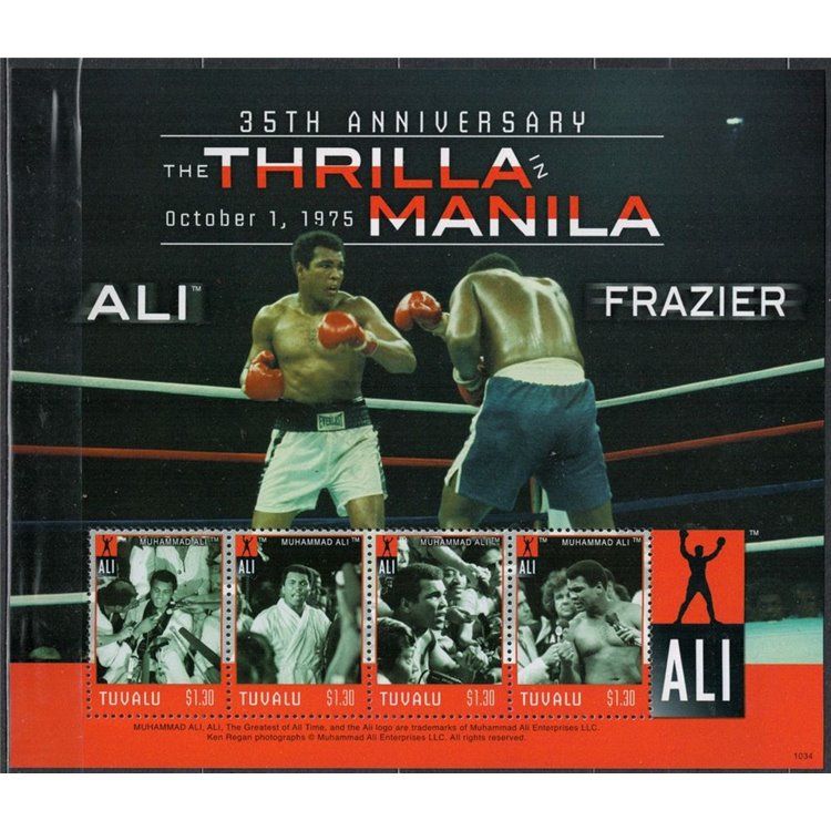 TUVALU 2010 Thrilla in Manila (Ali-Frazier) 4v MNH**