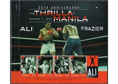 TUVALU 2010 Thrilla in Manila (Ali-Frazier) 4v MNH**