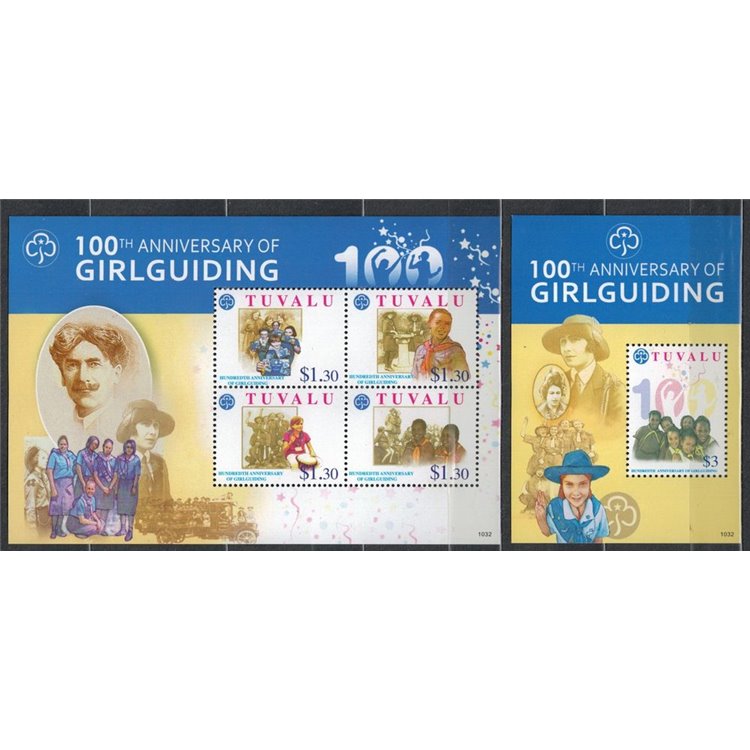 TUVALU 2010 Girlguiding 4v + 1 s/s MNH**