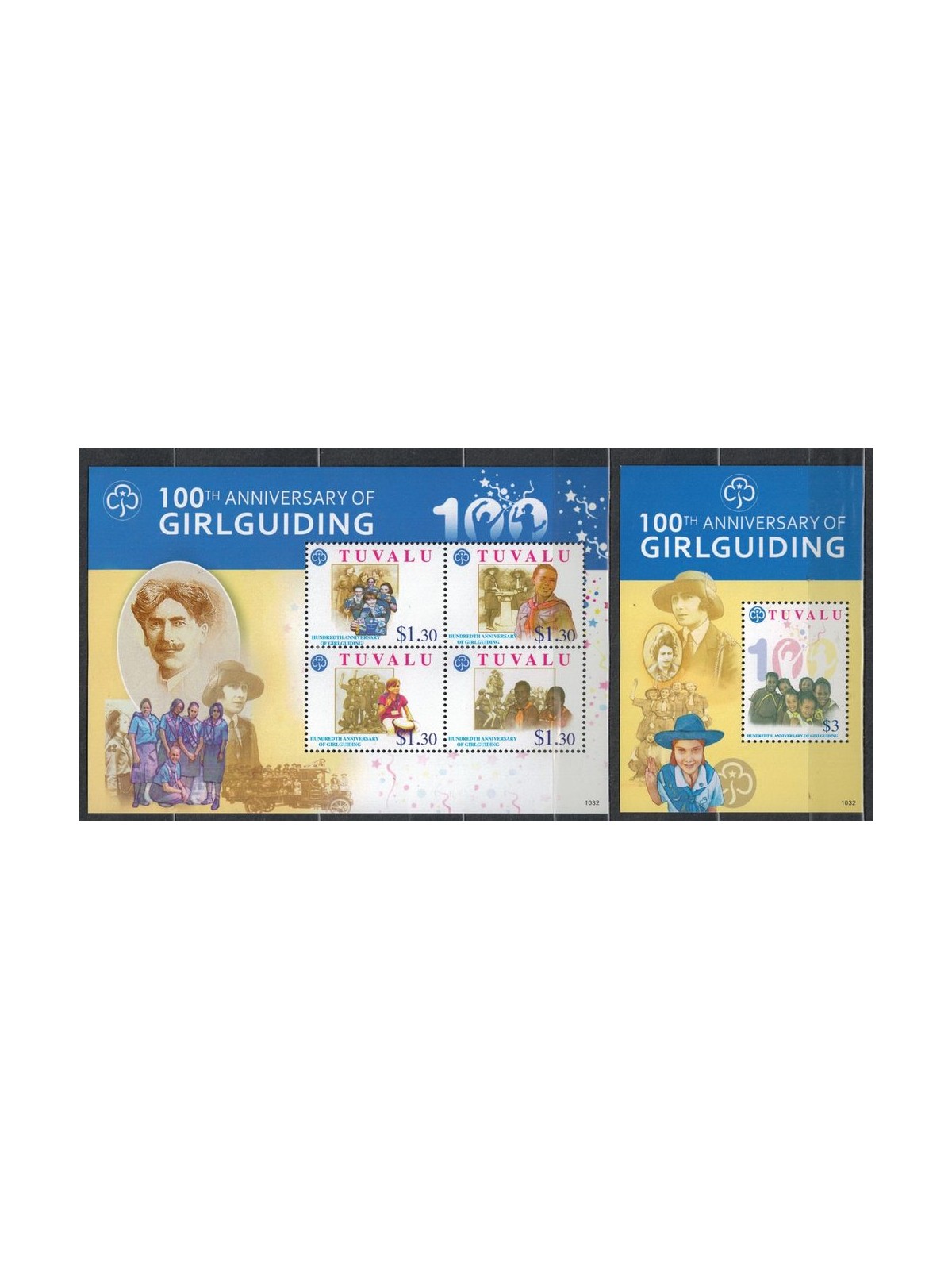 TUVALU 2010 Girlguiding 4v + 1 s/s MNH**
