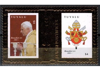 TUVALU 2010 Pope Benedict XVI 1 s/s MNH**